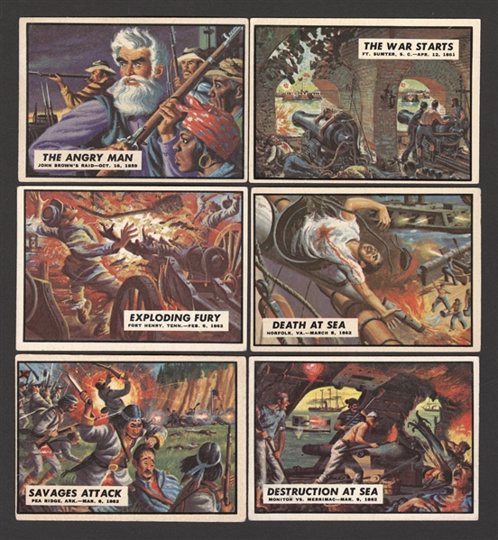 1962 Topps Civil War News Complete 88-Card Set