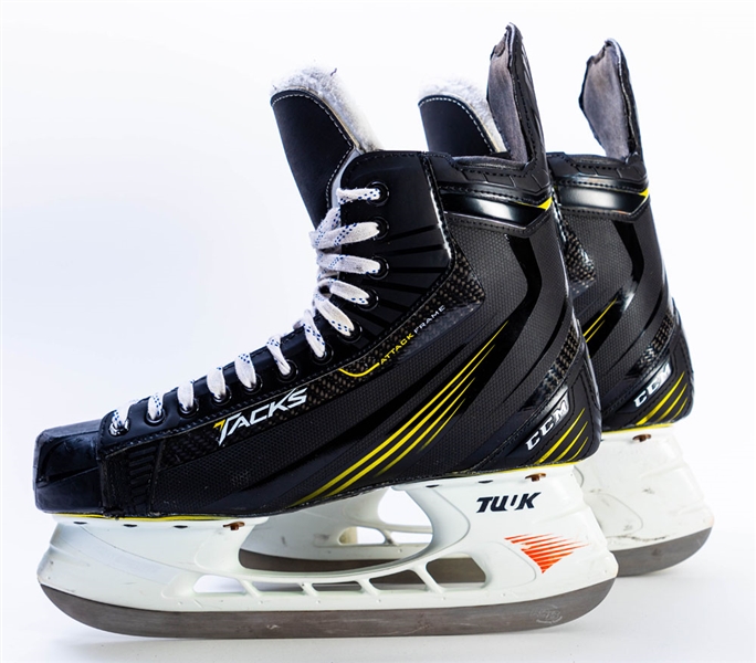 Dion Phaneuf’s 2015-16 Toronto Maple Leafs CCM Tacks Game-Used Skates 