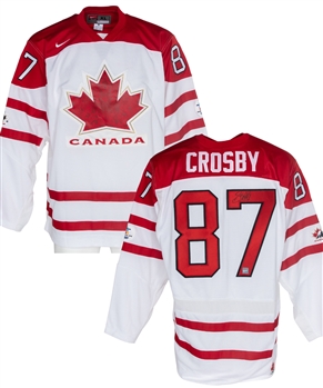 Sidney Crosby Signed Team Canada 2010 Vancouver Olympics Replica Jersey with COA