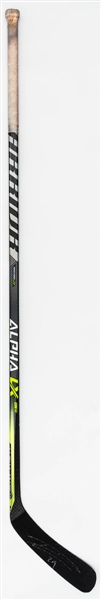 Leon Draisaitl’s 2021-22 Edmonton Oilers Signed Warrior Alpha LX Game-Used Stick 