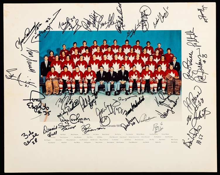 1972 Canada-Russia Series Team Canada Team-Signed Photo by 35 including Dryden with LOA (16" x 20")