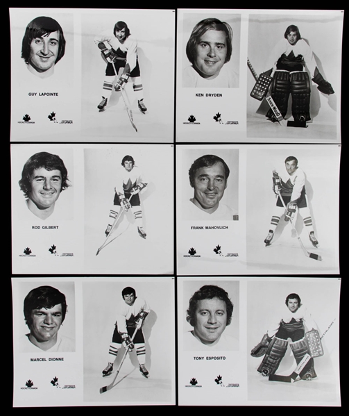 Scarce 1972 Team Canada Media Photo Collection of 40 + Additional Media (2) and Signed Photos (2) 