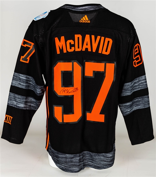 Connor McDavid Signed 2016 World Cup of Hockey Team North America Adidas Jersey