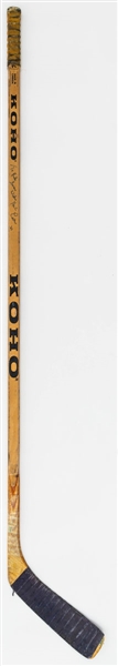 Kevin Lowe’s 1982-83 Edmonton Oilers Signed Koho Game-Used Stick 