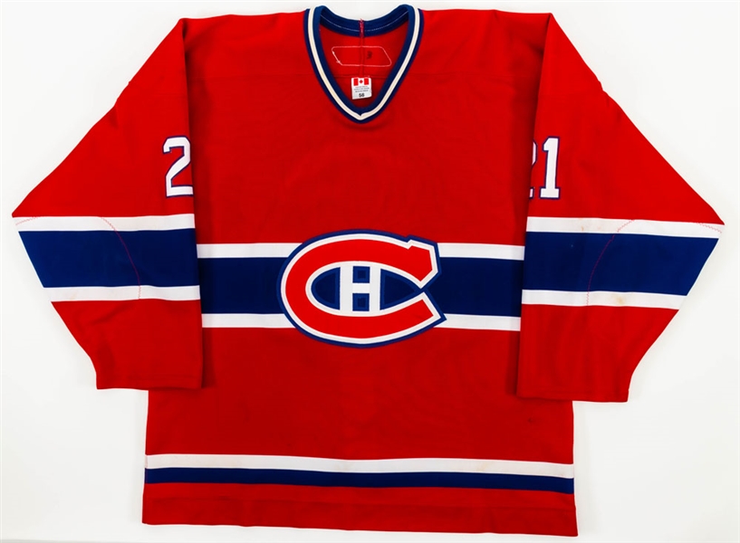 Chris Higgins’ 2005-06 Montreal Canadiens Game-Worn Rookie Season Playoffs Jersey with LOA