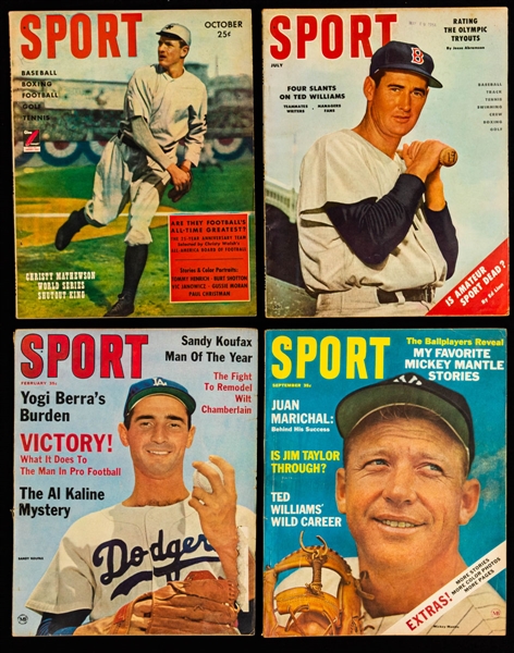 Sport Magazine 1940s to 1960s Collection of 145+