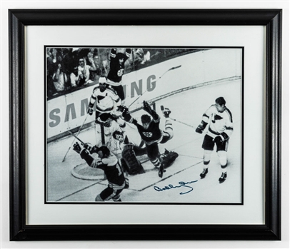 Bobby Orr Signed Boston Bruins Victoriaville Replica Stick and Signed “The Goal” Framed Photo (23” x 27”) Plus Signed Puck, Album, Book and T-Shirt  