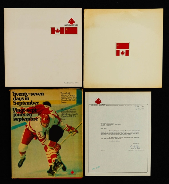 1972 Canada-Russia Series Memorabilia Collection Including Production/Proof Program, Game Programs (2) and Poster