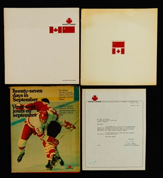 1972 Canada-Russia Series Memorabilia Collection Including Production/Proof Program, Game Programs (2) and Poster