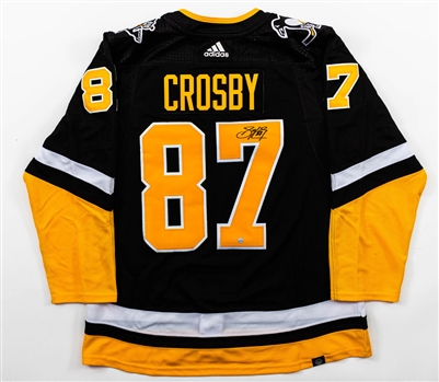 Sidney Crosbys Signed Pittsburgh Penguins Adidas Pro Third Jersey with COA