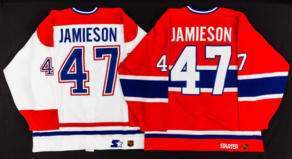 Dusty Jamieson’s Late-1990’s Montreal Canadiens Worn Training Camp Home and Away Jerseys with LOAs