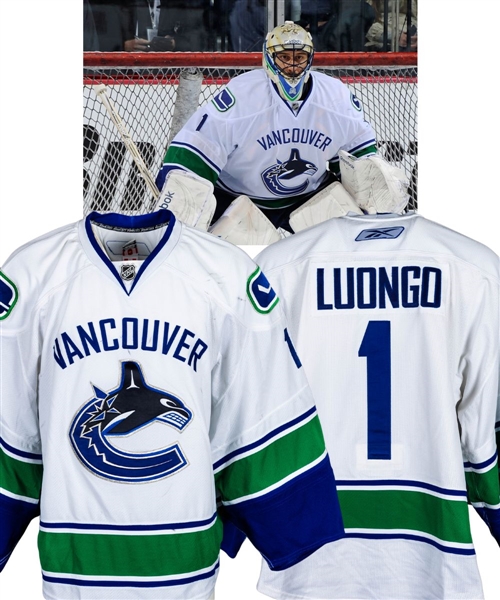Roberto Luongos 2010-11 Vancouver Canucks Game-Worn Jersey - William M. Jennings Trophy Season! - Photo-Matched!