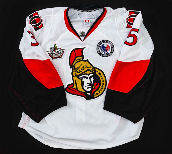 Alex Auld’s 2011-12 Ottawa Senators “Hall of Fame Game” Game-Worn Jersey