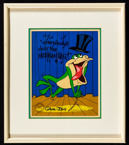 Animator Chuck Jones Signed Michigan J. Frog Limited-Edition #85/200 Warner Bros. Framed Cel with LOA (17” x 19 ½”) 