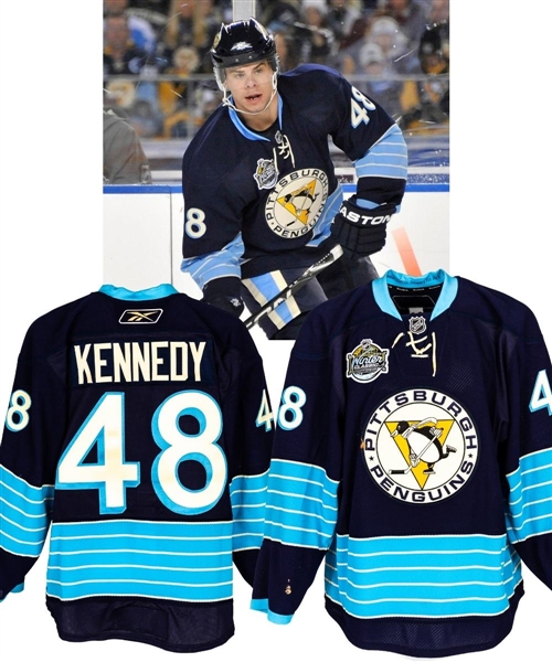 Tyler Kennedy’s 2011 NHL Winter Classic Pittsburgh Penguins Game-Worn First Period Jersey with LOA