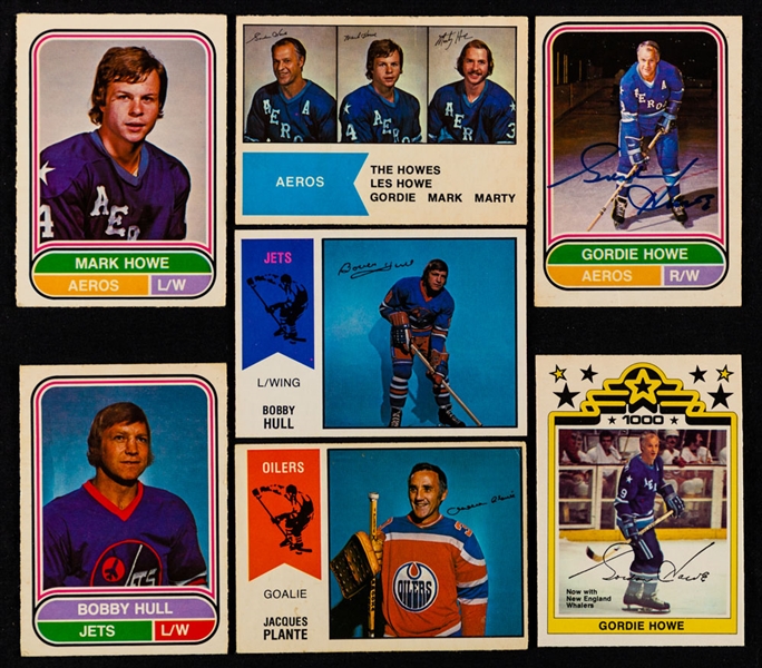 1974-75 to 1977-78 O-Pee-Chee Hockey WHA Sets and Near Sets (4)