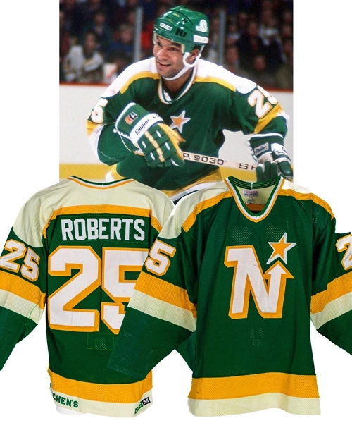 Minnesota North Stars Game-Worn Jersey Attributed to Tony McKegney (1986-87) and Gordie Roberts (1987-88 Pre-Season)