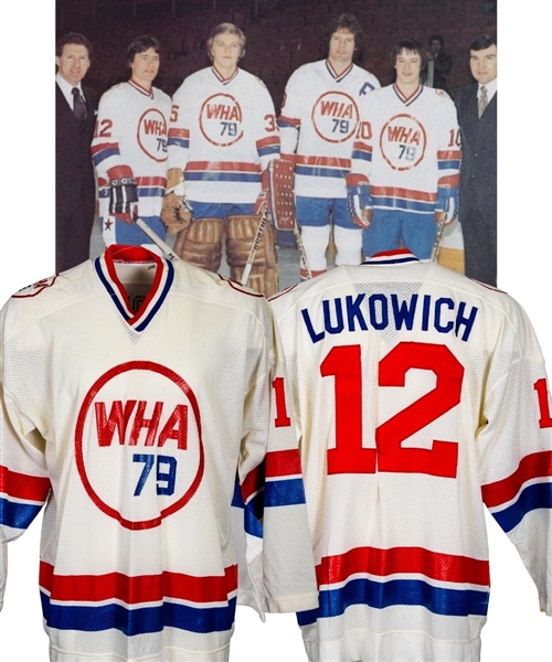Morris Lukowichs 1979 WHA All-Star Game International Series Game-Worn Jersey