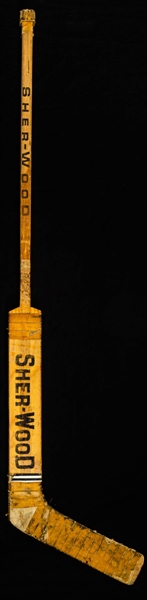 Bernie Parents 1973-74 Philadelphia Flyers Sher-Wood Game-Used Stick - Stanley Cup Championship Season!