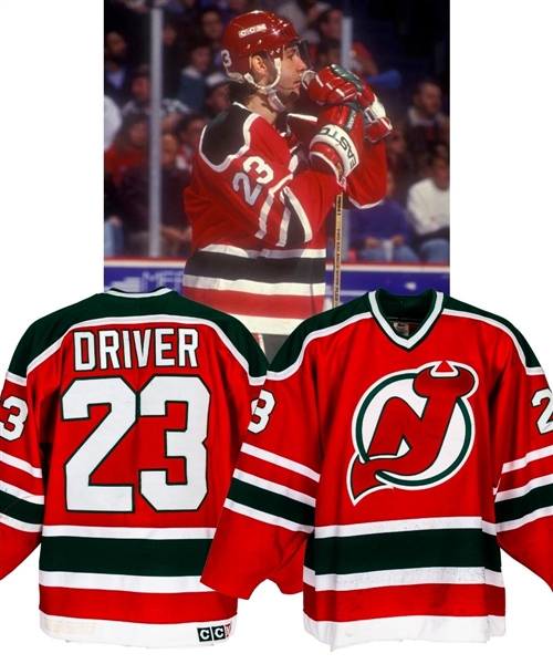 Bruce Drivers 1990-91 New Jersey Devils Game-Worn Jersey with Team LOA