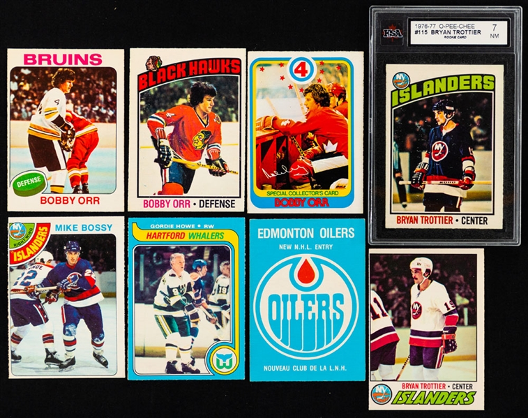 1975-76, 1976-77, 1977-78 and 1978-79 O-Pee-Chee Hockey Complete Sets Plus 1979-80 O-Pee-Chee Hockey Near Complete Set (395/396)