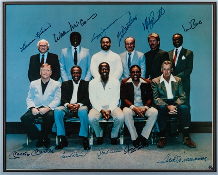 500 Home Run Club Framed Photo Signed by 11 Hall of Famers Including Mantle, Williams, Aaron, Mays and Banks with JSA LOA & PSA/DNA LOA (24 ½” x 20 ½”)