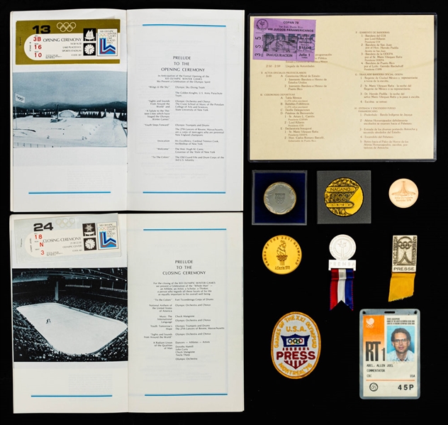 Sports Journalist Allen Abels Olympics Press Collection Featuring the 1976 (Montreal), 1980 (Lake Placid), 1988 (Seoul), 1996 (Atlanta), 1998 (Nagano) and 2000 (Sydney) Games