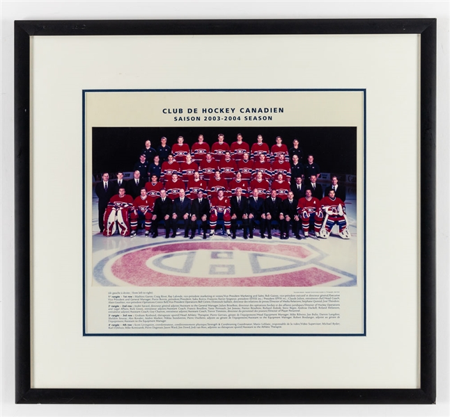 Montreal Canadiens 2003-04 to 2013-14 Framed Team Photos (5)