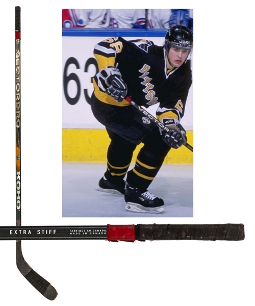 Jaromir Jagrs 1994-95 Pittsburgh Penguins Koho Vector DRC Game-Used Stick - Art Ross Trophy Season! 