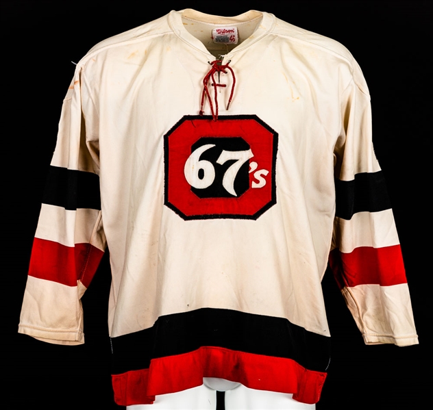Larry Elson’s 1976-78 OMJHL Ottawa 67s Game-Worn Jersey 