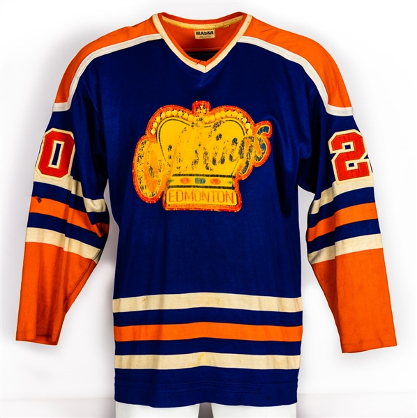 Edmonton Oil Kings 1974-76 WCHL #20 Game-Worn Jersey