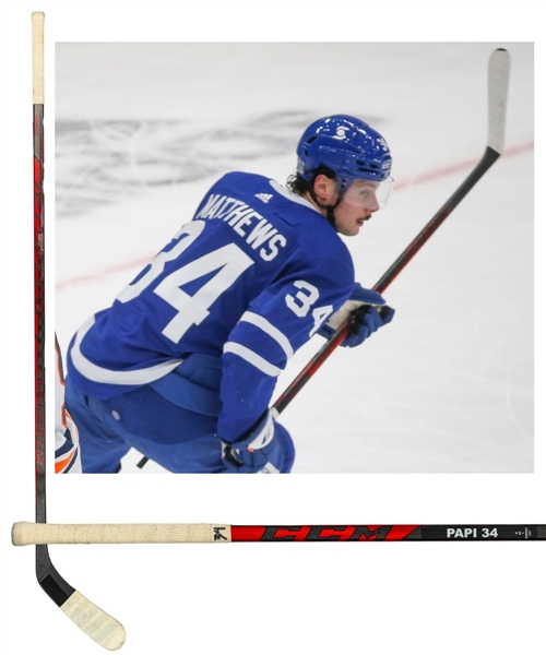 Auston Matthews’ 2020-21 Toronto Maple Leafs CCM JetSpeed FT4 Pro Game-Used Stick with Team LOA - Maurice "Rocket" Richard Trophy Season!