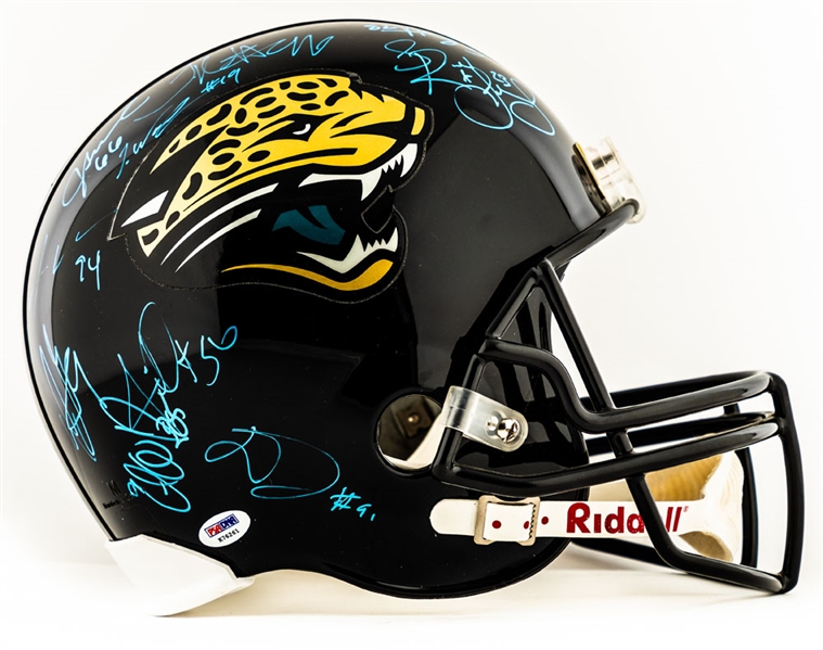 Jacksonville Jaguars 2010 Team-Signed Full-Size Riddell Helmet with PSA/DNA LOA