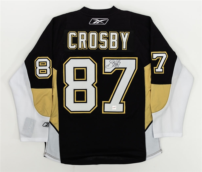 Sidney Crosby Signed Pittsburgh Penguins Captains Home Jersey with COA