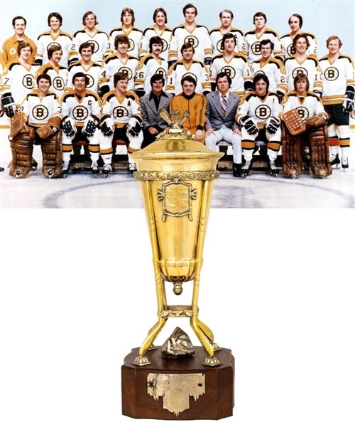Wayne Cashmans 1973-74 Boston Bruins Prince of Wales Championship Trophy with His Signed LOA (13")