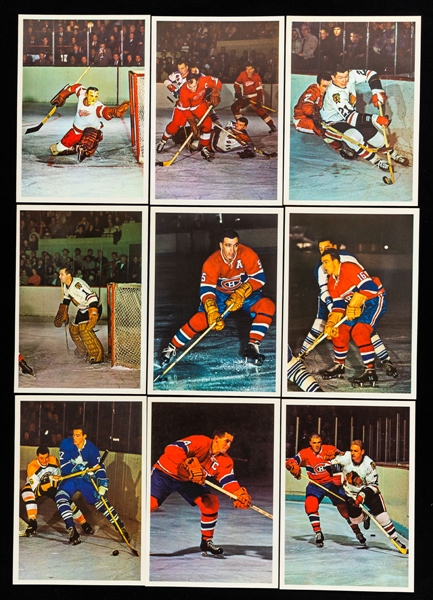1963-64 Toronto Star "Stars In Action" Complete Set of 42 and 1964-65 Toronto Star NHL Stars Complete Photo Set of 48 Plus Albums (8) and Sticker Sheets (2)