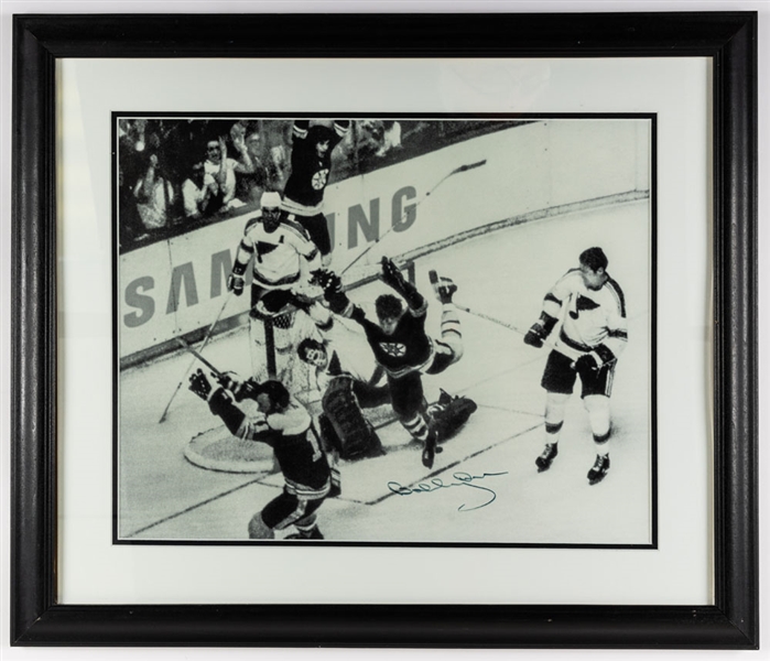 Bobby Orr Boston Bruins Memorabilia and Autograph Collection Including Signed 1966-67 Media Guide, Signed Letters (2) and Signed The Goal Framed Photo with JSA Auction LOA