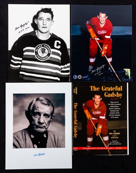 Deceased HOFer Bill Gadsby Memorabilia Collection Including Signed Items with LOA