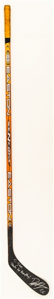 Dany Heatleys 2002-03 Atlanta Thrashers Signed Easton Synergy Game-Used Stick