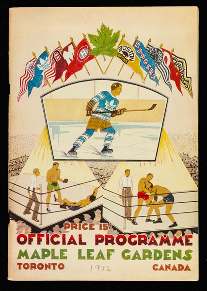 Maple Leaf Gardens April 9, 1932 Stanley Cup Finals Game 3 Program – First Stanley Cup Championship as Maple Leafs! 