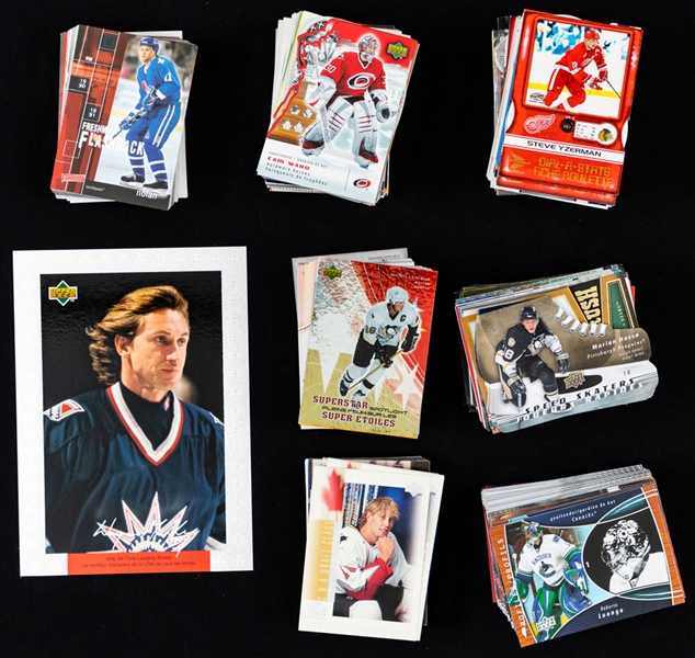 Modern Early-1990s to Late-2000s Hockey Card Collection (4000+) Including Inserts and Stars