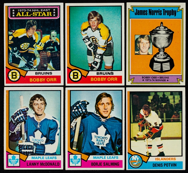 1974-75 and 1975-76 Topps Hockey Complete Sets