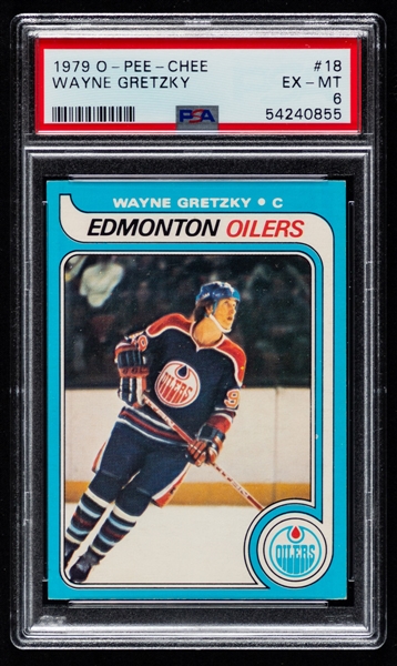 1979-80 O-Pee-Chee Hockey Complete 396-Card Set Including #18 HOFer Wayne Gretzky Rookie Card (Graded PSA 6)