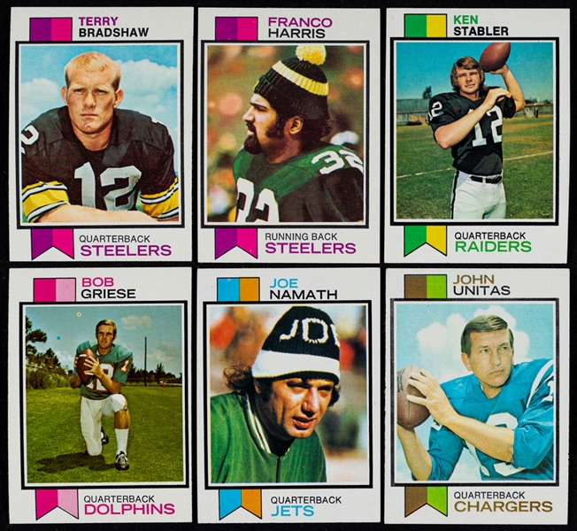 1973 Topps Football Near Complete Card Set (526/528)