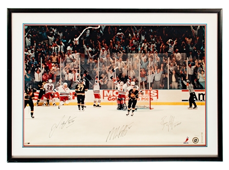 New York Rangers 1994 Stanley Cup Finals Multi-Signed Limited-Edition #122/1994 Framed Photo Including Messier, Richter and Leetch with Classic Auctions LOA (41 1/2 x 30")