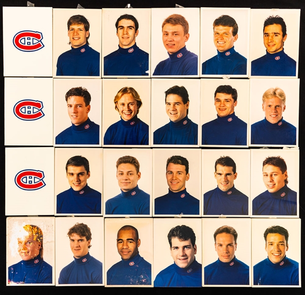 Montreal Canadiens 1994-95 Mini Player Photo Collection of 24 