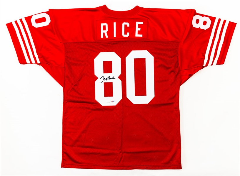 Jerry Rice Signed San Francisco 49ers Jersey - PSA/DNA Certified