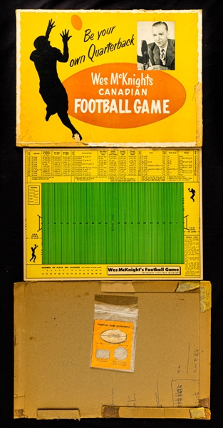 Vintage and Modern Multi-Sport Collection of 18 including Rare Wes McKnight Football Board Game and 1960s Baseball Pennants 