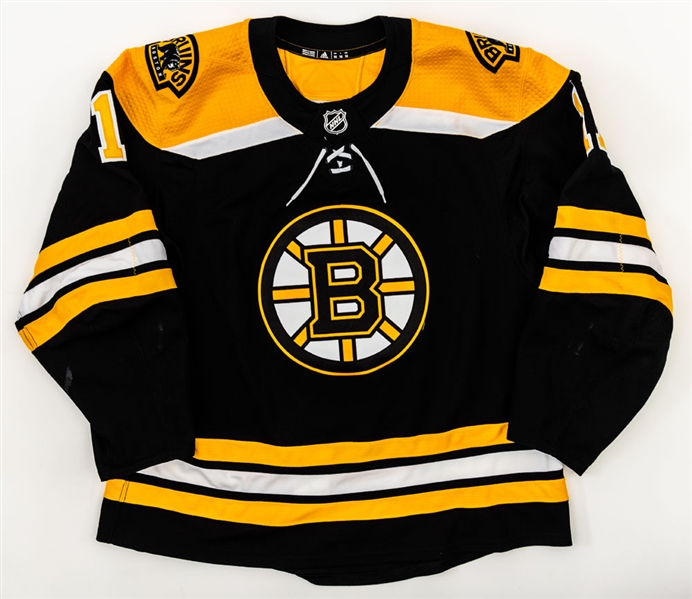 Ryan Donatos 2017-18 Boston Bruins "NHL Debut - 1st NHL Goal Game-Worn Rookie Season Jersey