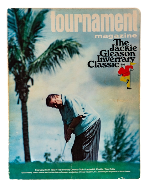 The Jackie Gleason Inverrary Classic 1972 Tournament Magazine Signed by 40+ Inc. Namath, Nicklaus, Player, She, Rodriguez and Others with JSA Auction LOA